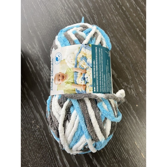 Bernat Baby Blanket Yarn Skeins 3.5 oz 72 yds Sail Away Little Petunias Lot of 3 - Picture 8 of 8